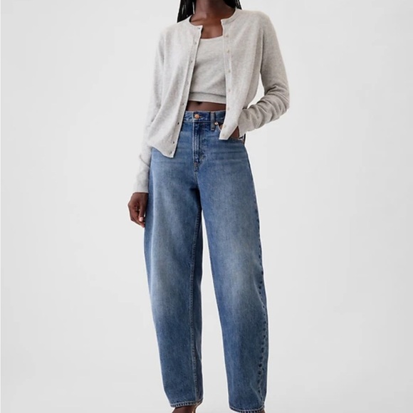 GAP High Rise Women's Barrel Jeans 28 Short - Picture 1 of 6